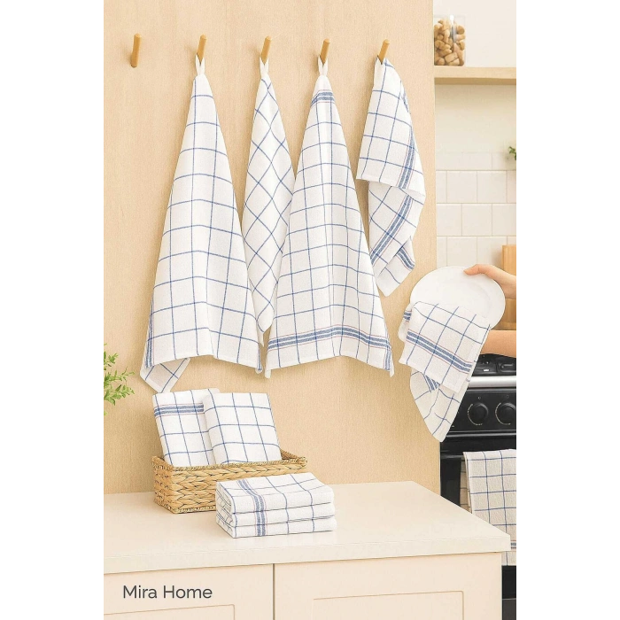 10 Piece Luxurious Dish Drying Cloth and Kitchen Towel 50x70 Cm Daily White