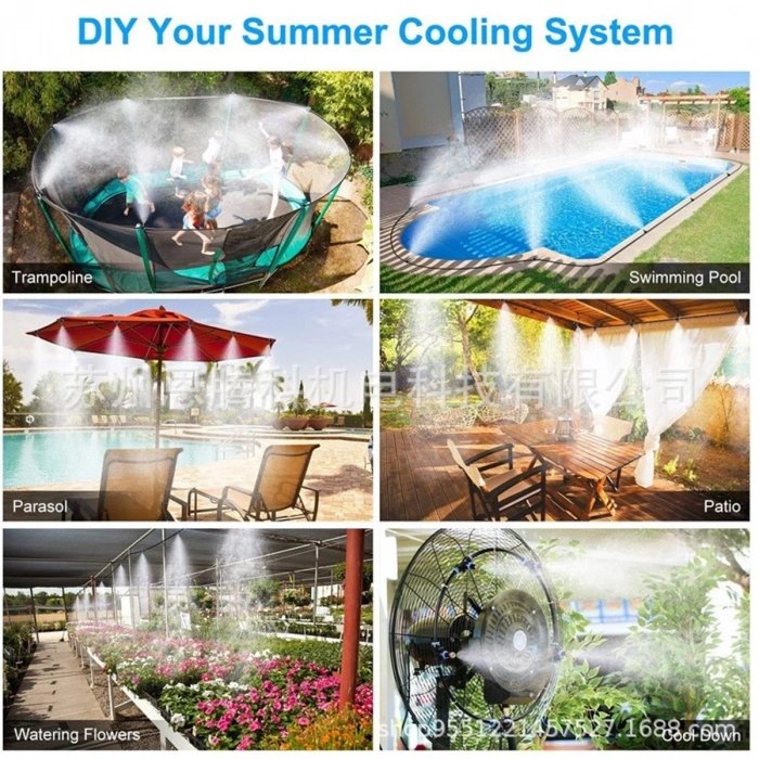 10 Meter DIY Balcony Veranda Gazebo Pergola Irrigation Cooling and Humidifying System (5365)