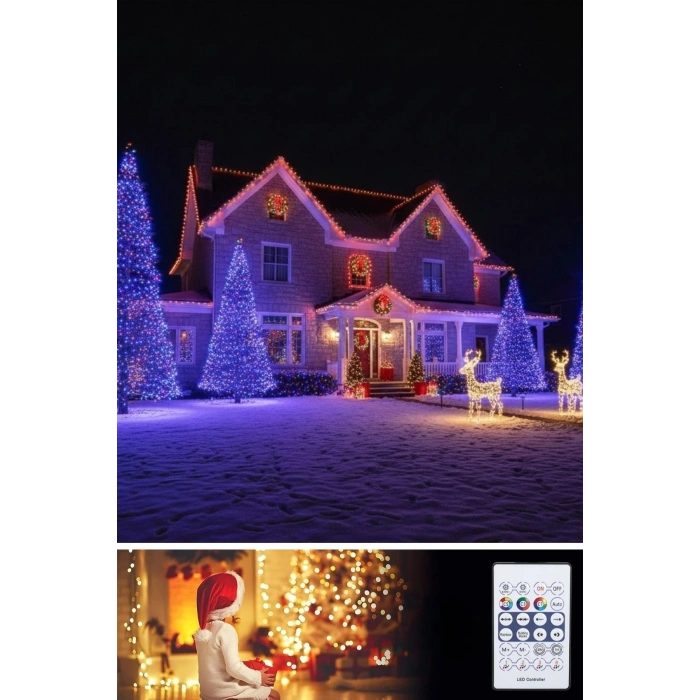 10 MT Uzaktan Kumandalı USB LED Işık – Çok Modlu Dekoratif Ortam Aydınlatmas