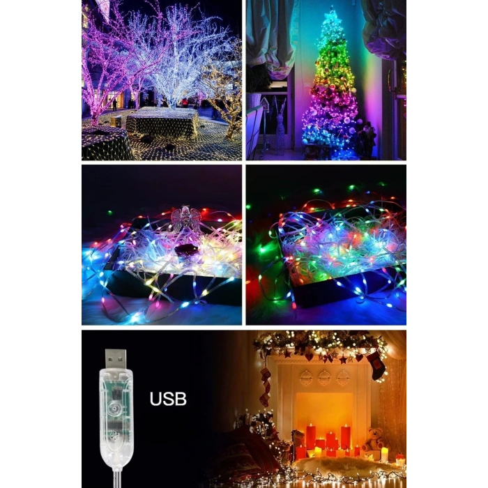10 MT Uzaktan Kumandalı USB LED Işık – Çok Modlu Dekoratif Ortam Aydınlatmas