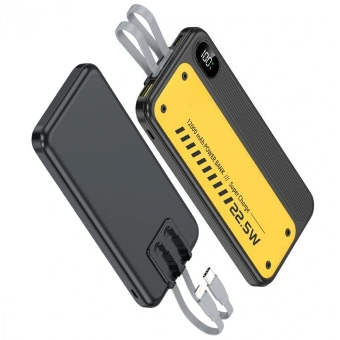 10000 mAh Hızlı Şarj Özellikli Aynı Anda 4 Cihazı Şarj Edebilen Powerbank (5365)