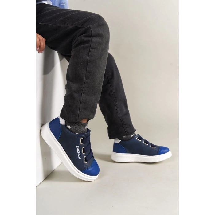 1007 - Montana Çocuk Ayakkabı Mavi Lacivert