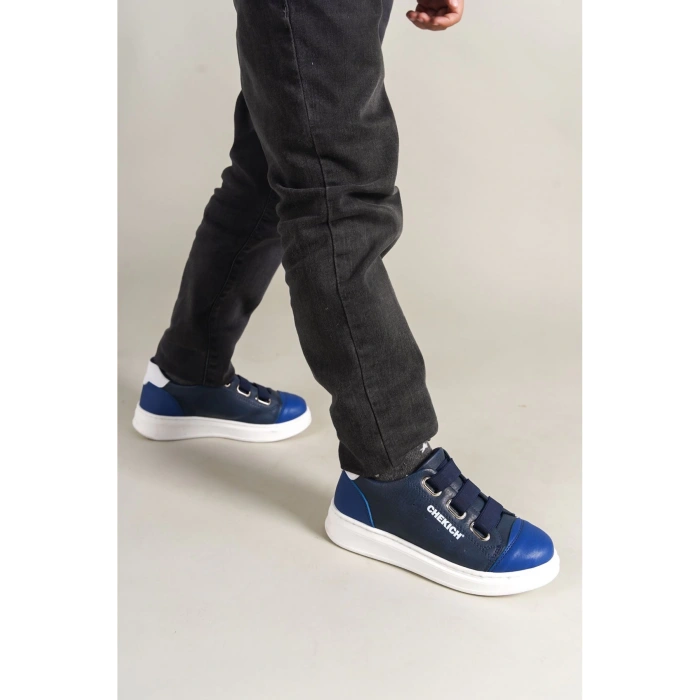 1007 - Montana Çocuk Ayakkabı Mavi Lacivert