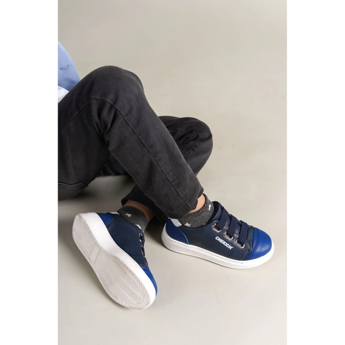 1007 - Montana Çocuk Ayakkabı Mavi Lacivert