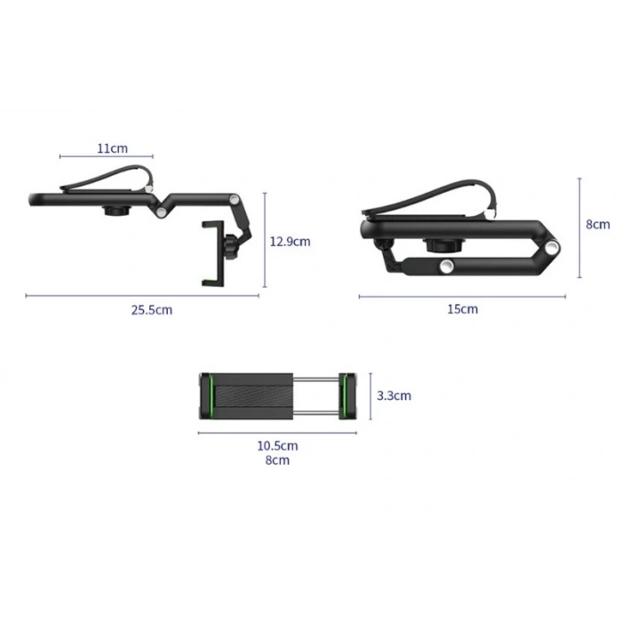 1080° Dönebilen Çok Fonksiyonlu Telefon Tutucu (5365)