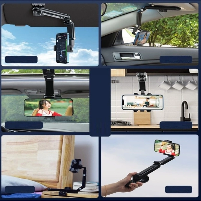 1080° Dönebilen Çok Fonksiyonlu Telefon Tutucu (5365)