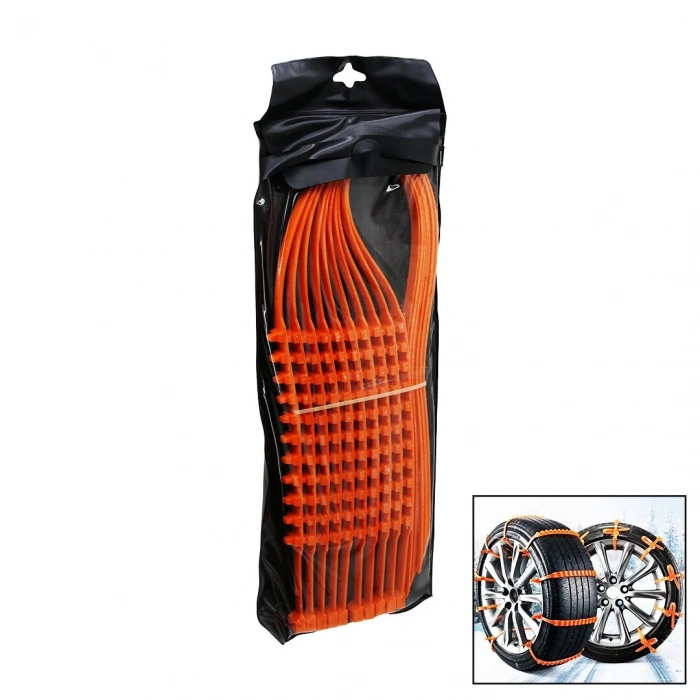 10PCS PLASTİK ZİNCİR OTO LASTİK KAR KELEPÇESİ = CIRTLI (5365)