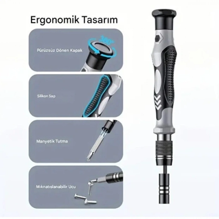 115 Piece Magnetic Tip Precision Screwdriver Set