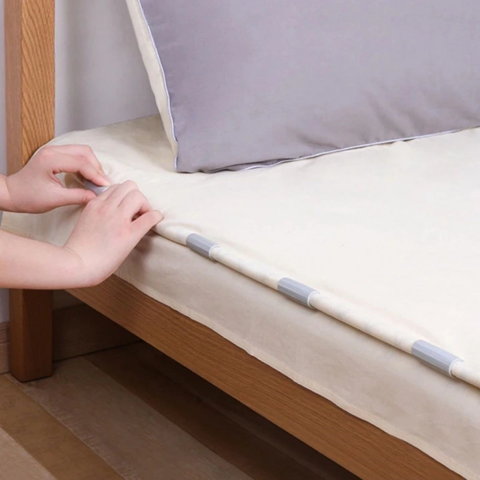 12 Adet Çok Amaçlı Çarşaf Tutucu, Sabitleyici ,Kaydırmaz Nevresim Örtü Düzenleyici Klipsler (5365)