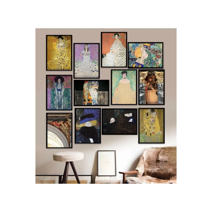 12 Parça Çerçeve Görünümlü Mdf Tablo Seti 15 x 20