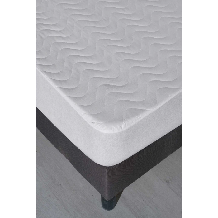 120X200 Liquid-Proof Quilted Single Fitted Mattress Protector Cotton