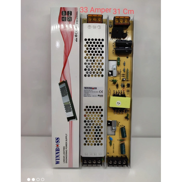 12V-33A-400W-IP20 ULTRA SLIM TRANSFORMER (5365)