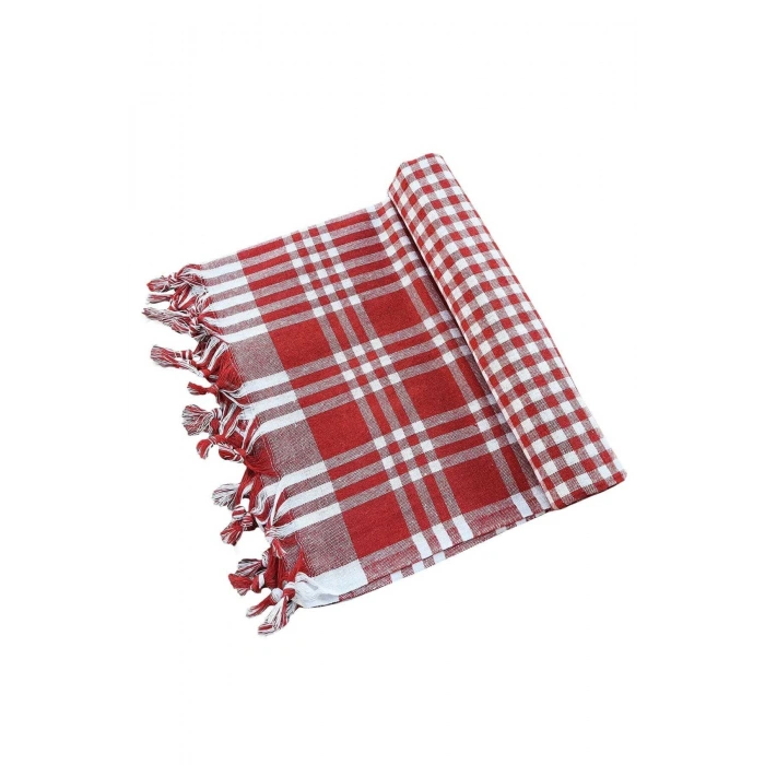 170x170 Gingham Tablecloth Picnic Table Cover with Fringes