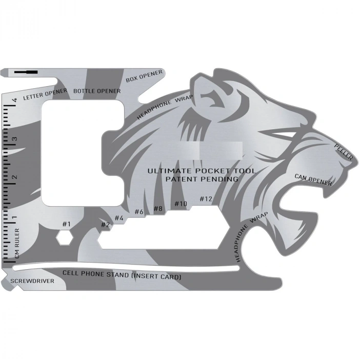 18 Fonksiyonlu Cüzdan İçi Aslan Tasarımlı Kart Acil Durum Kiti (5365)