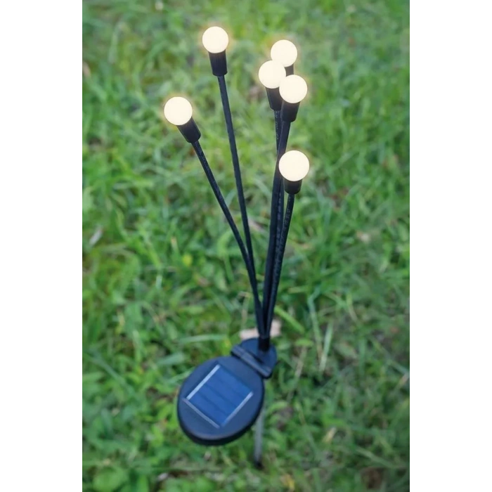 2 Adet Güneş Enerjili Plastik Bahçe Lambası – LED Dış Mekan Top Aydınlatma, Otomatik Açılıp Kapanan Solar Işık