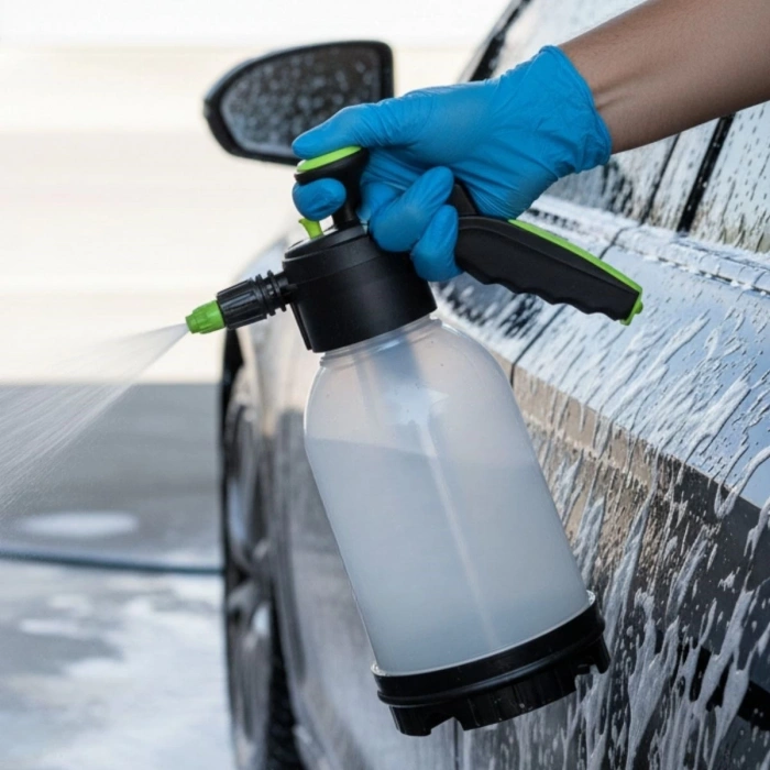 2 Başlıklı Oto Köpük, Su Püskürtme ve Bitki Bakım Sulama Aleti Oto Yıkama Spreyi 2 Litre (5365)