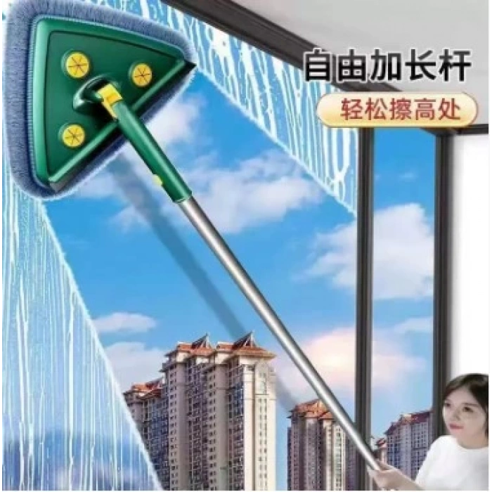 2 Bezli Üçgen Çek Çekli Mop Islak Mendil Uyumlu 150 cm (5365)