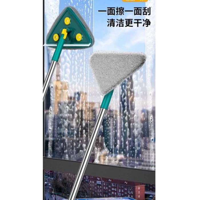 2 Bezli Üçgen Çek Çekli Mop Islak Mendil Uyumlu 150 cm (5365)