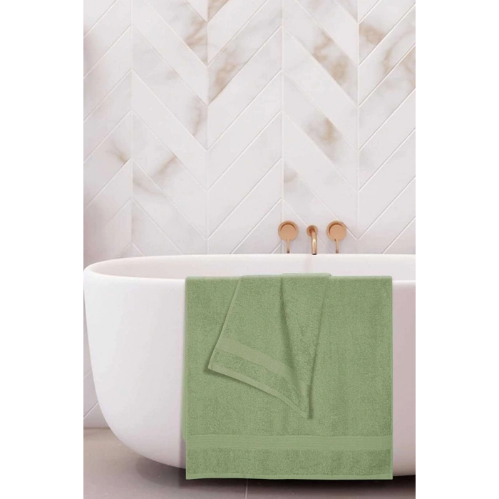 2 комплекта банных полотенец 100% хлопок Dry Зеленый