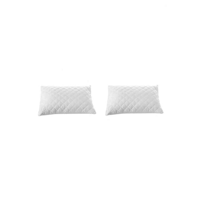 2 Quilted Pillow Protectors 100 Cotton 50X70
