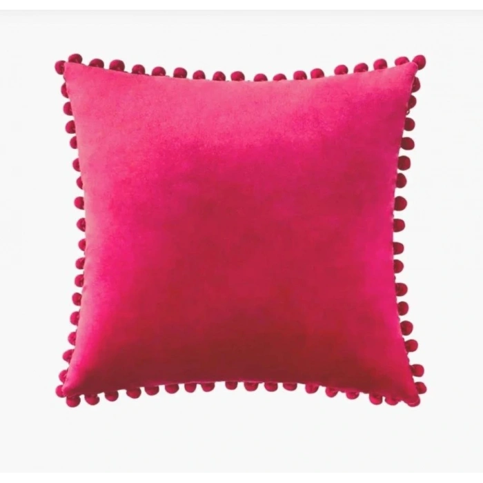 2li ponponlu kırlent kılıf seti 40 x 40