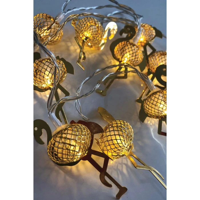 2 Metre Pilli İnce Tel Led Işık Zinciri Parti Aydınlatma (5365)