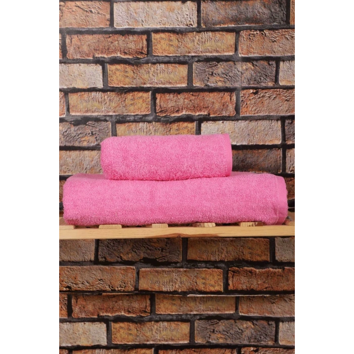 Набор из 2 предметов мягких роскошных банных полотенец из 100% хлопка, розовый