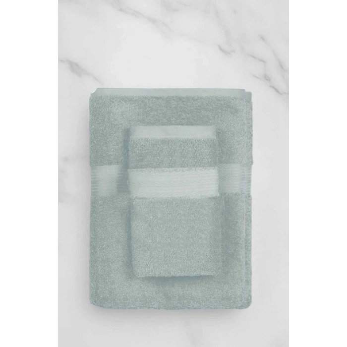 2 шт. Набор роскошных полотенец для ванной и спа Battal Premium 90x170 см Светло-Серый