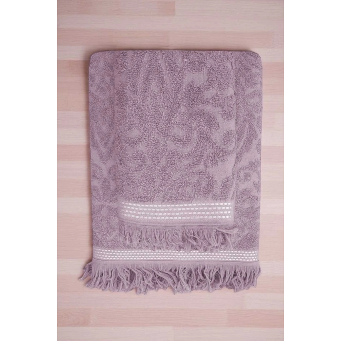 2-штуки Жаккардовое Комплект полотенец для ванной 100% хлопок 90x150 см Arden Фиолетовый