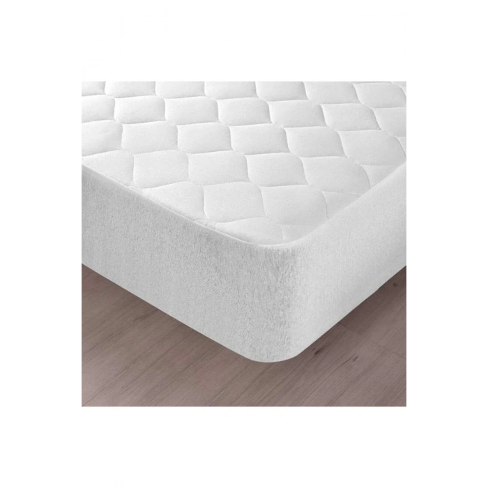 200X200 Kapitoneli Çift Kişilik Sıvı Geçirmez Alez Fitted Geçmeli Yatak Koruyucu