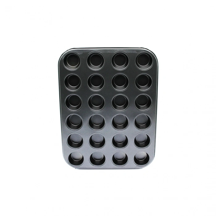 24 GÖZLÜ METAL - SİYAH MUFFIN KEK KALIBI (5365)