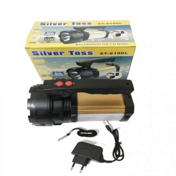 25w Şarj Edilebilir Ledli El Feneri Usb Çıkışlı (5365)