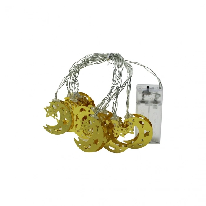 2MT METAL AYYILDIZ PİLLİ RAMAZAN LED IŞIK (5365)