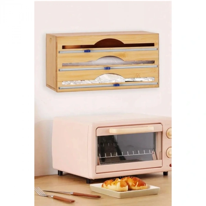 3 Bölmeli Folyo Kesme Standı