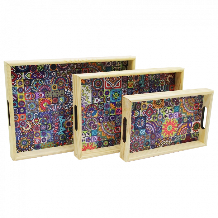 3 BOY AHŞAP TEPSİ DESENLİ ZEMİN 16X26 - 21X31 - 24X34CM (5365)