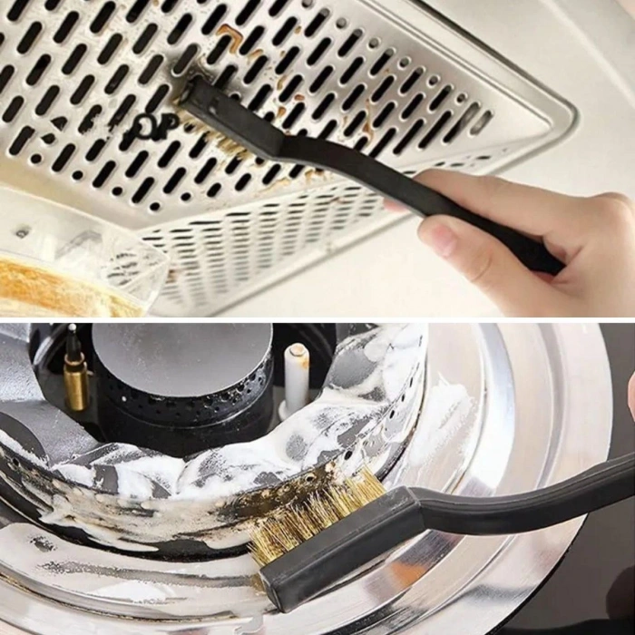 3 lü Detaylı Temizlik Bakır,Demir ve Sert Plastik Tel Fırça (5365)