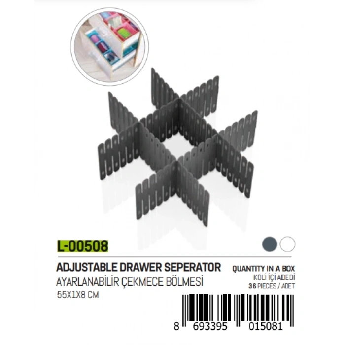 3 PARÇA  AYARLANABİLİR ÇEKMECE BÖLMESİ (5365)