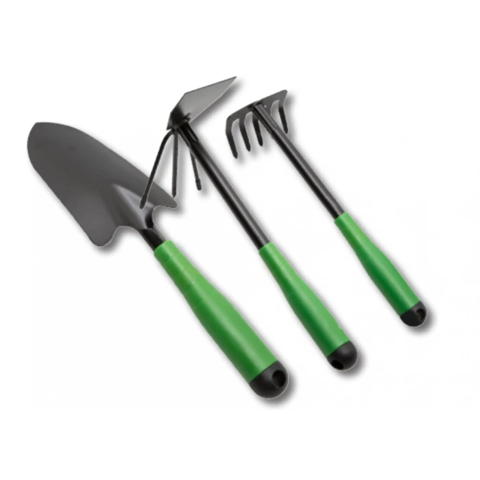 3 Parça Bahçe Seti - Çapa Tırmık Kazma Set (5365)