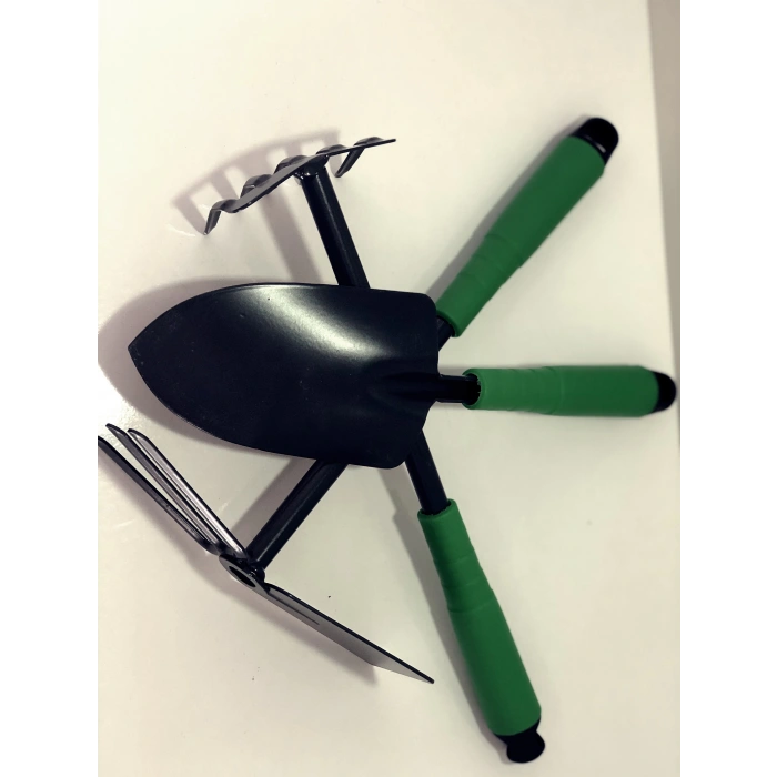 3 Parça Bahçe Seti - Çapa Tırmık Kazma Set (5365)