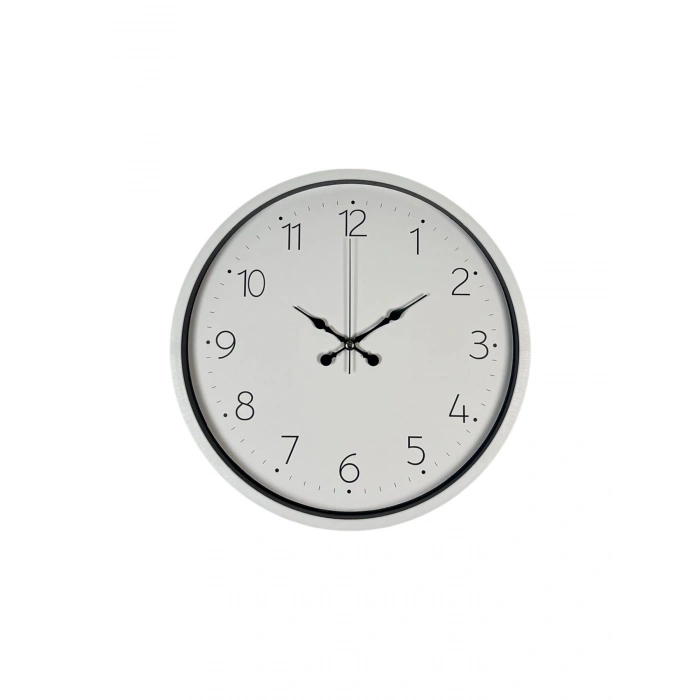 36 Cm Beyaz Dekoratif Duvar Saati