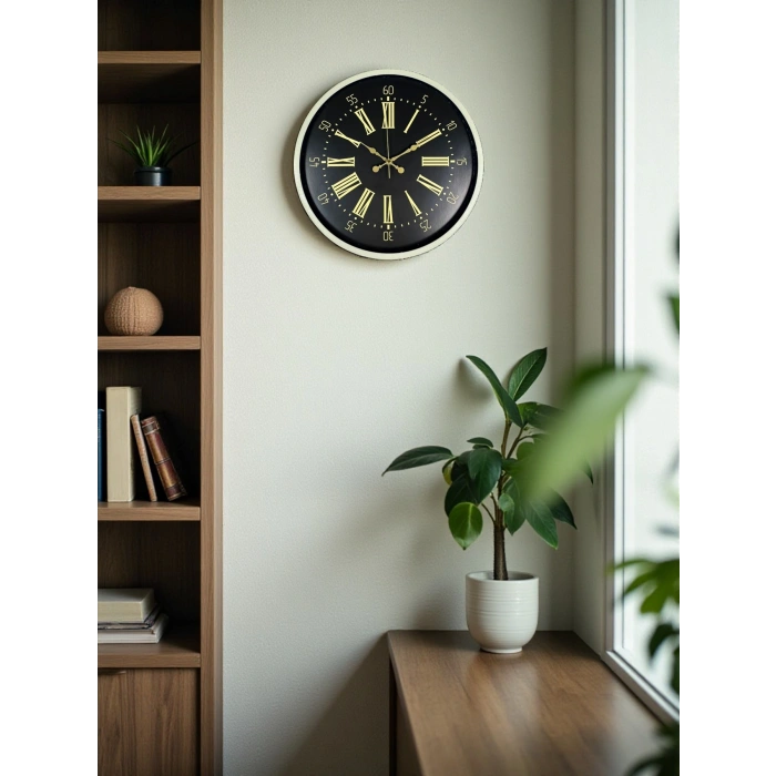 36 Cm Cream Decorative Wall Clock