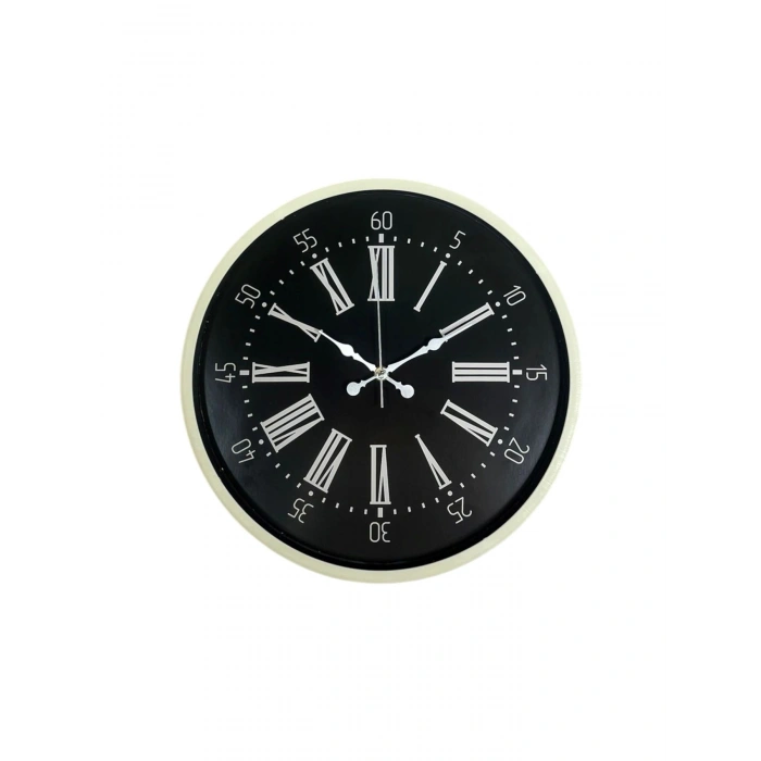 36 Cm Krem Modern Duvar Saati