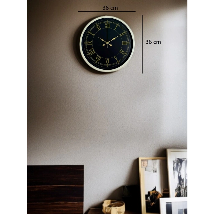 36 Cm Cream Roman Numeral Wall Clock