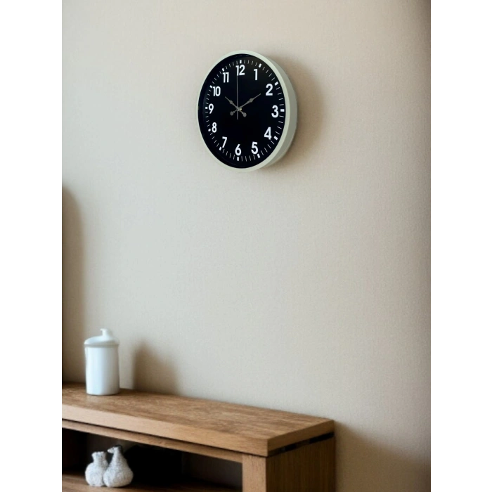 36 Cm Krem Zarif Duvar Saati