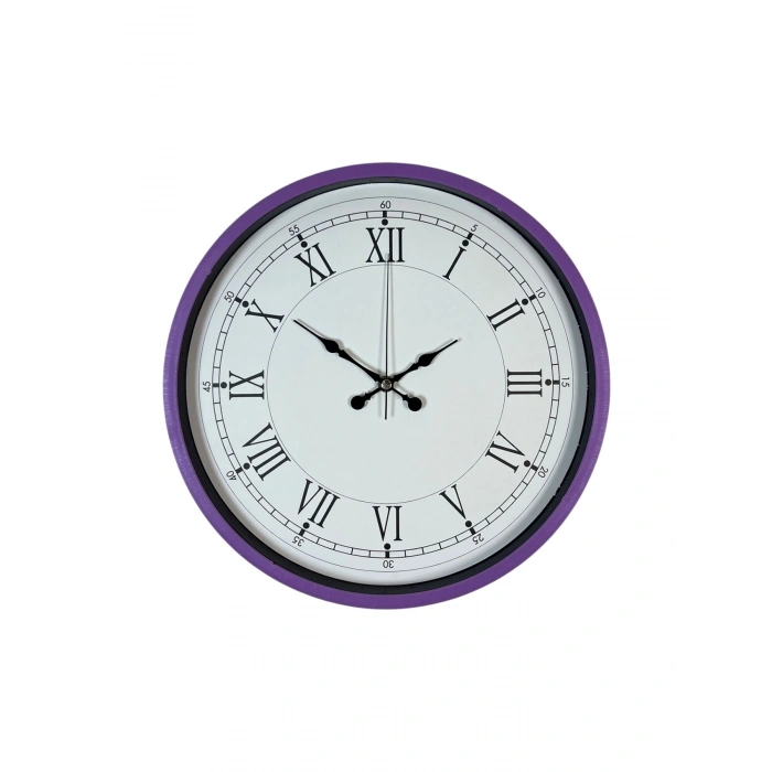 36 Cm Mor Roma Rakamlı Duvar Saati