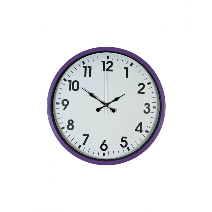 Zentime 36 Cm Purple Decorative Wall Clock