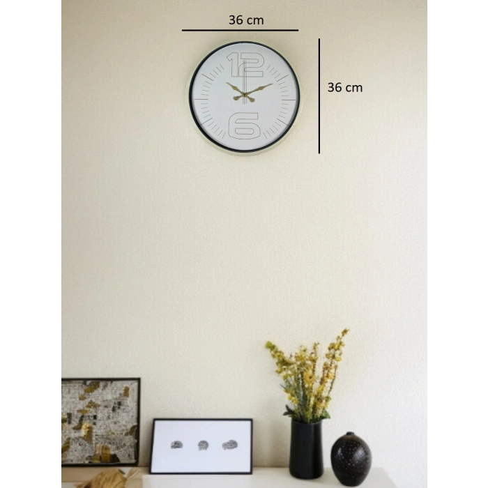 36 Cm Sade Dekoratif Duvar Saati