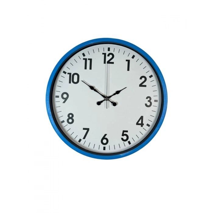 Zentime 36 Cm Blue Decorative Wall Clock