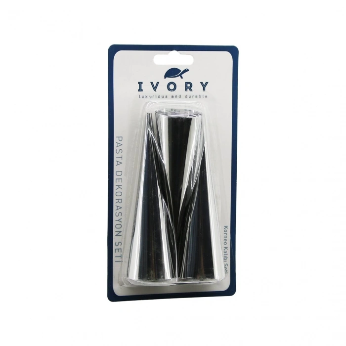 3PCS  KORNEO KALIP - PASTA DEKORASYON  ÇAP: 3CM X UZUNLUK: 12CM (5365)