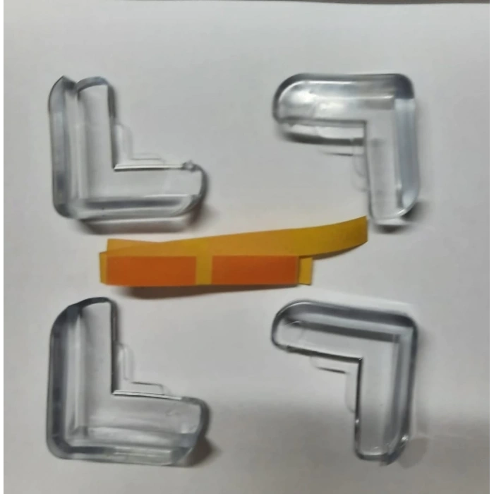 4 lü Masa Sehpa Köşe Koruyucu Silikon- Çocuk Koruma Aparatı (5365)